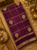 Pure Mix Mysore Crepe Silk Saree (wine)
