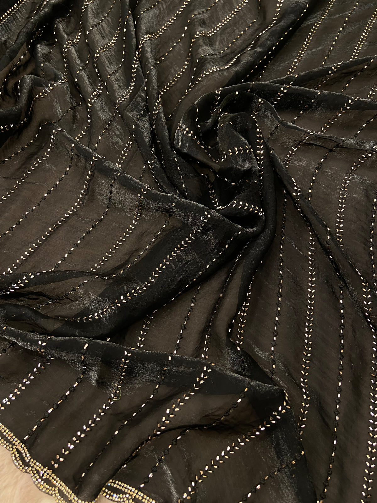 Premium Crush Organza Saree