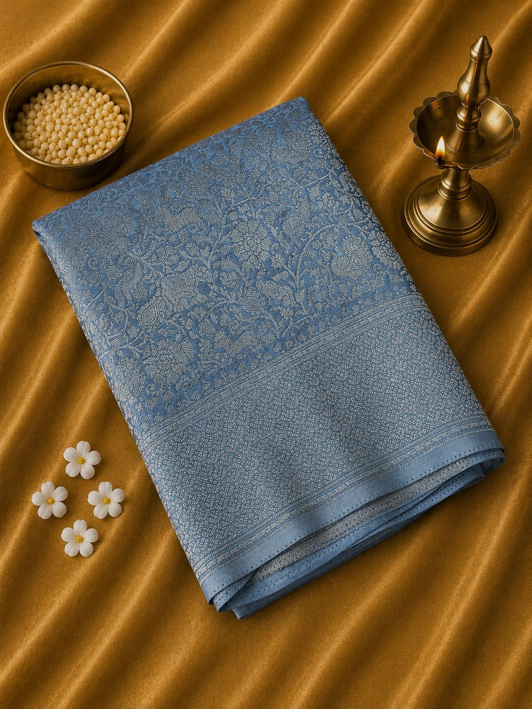 Premium Crush Georgette Saree