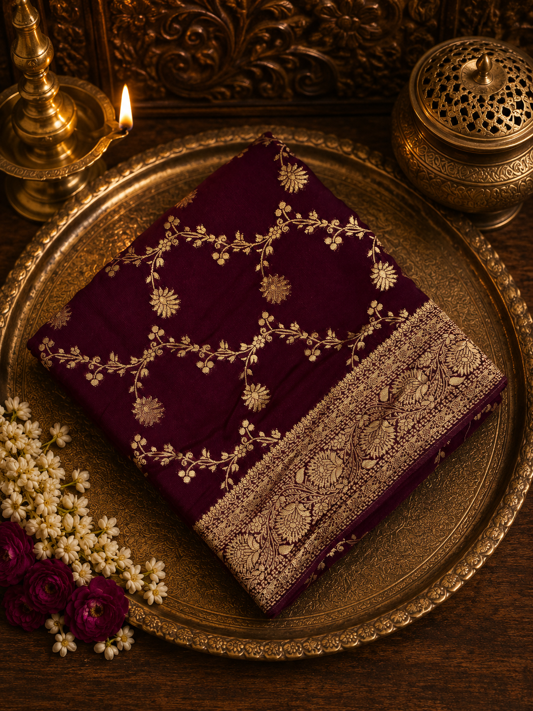 Premium Crepe Georgette Saree