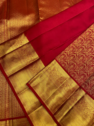 Pure Zari Handloom Kanjeevaram Silk Mark Certified Saree