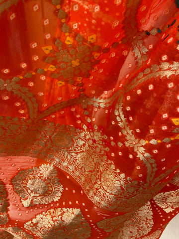 Premium Viscose Bandhini saree