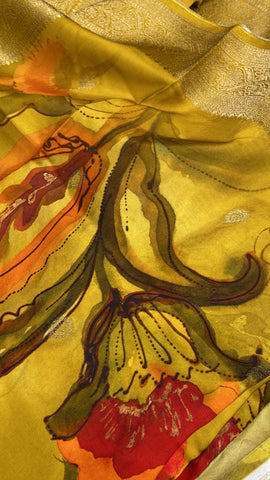 New concept in Premium Kanchipuram Silk Saree 💥