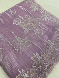 Premium Organza Saree (Lavender)