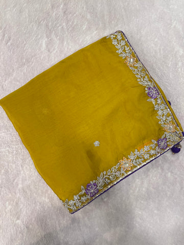 Designer Fancy Saree With Work