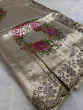 Premium Banarasi soft silk saree with Swarovski stone work