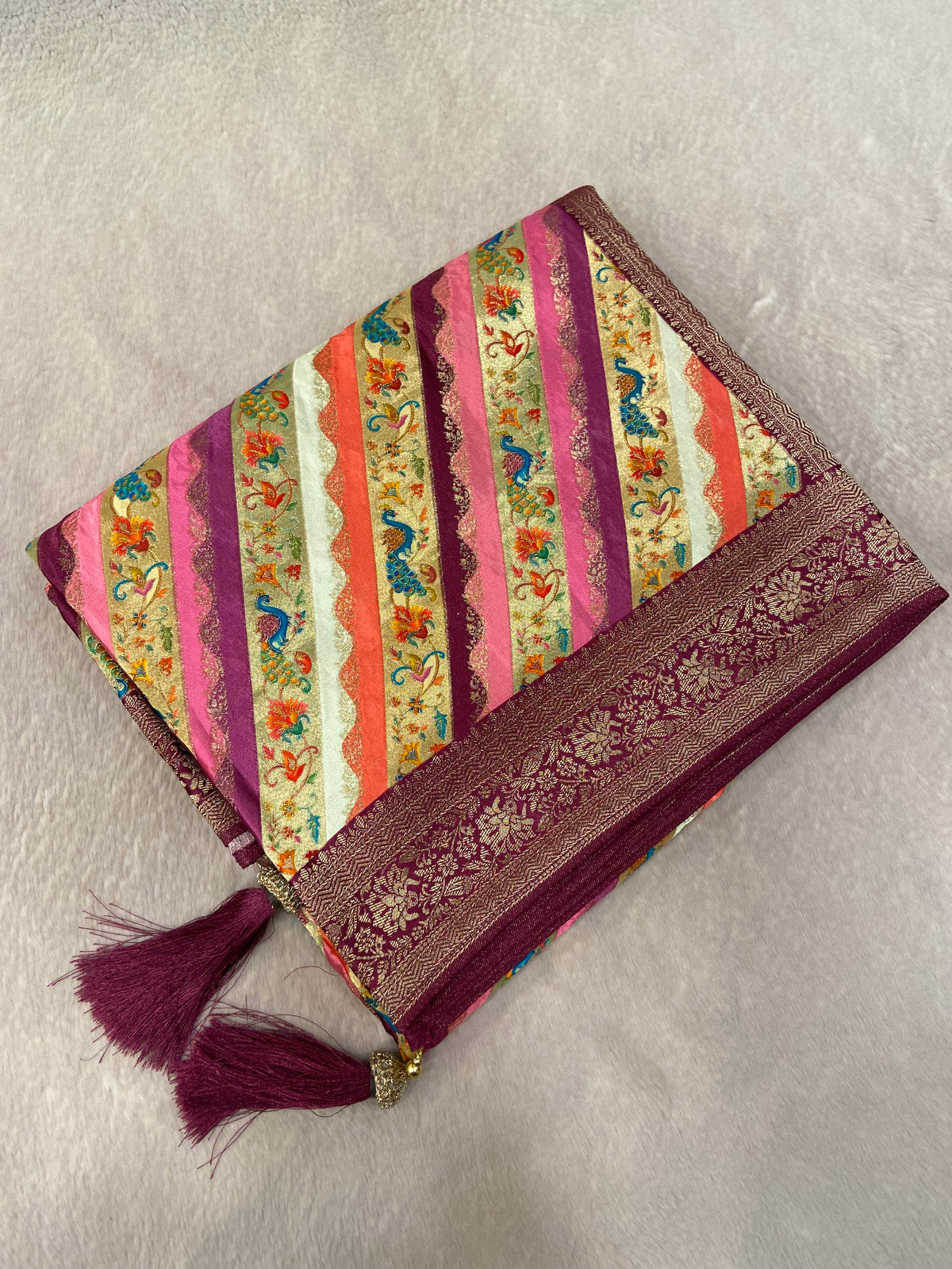 Premium Banarasi Crepe Saree