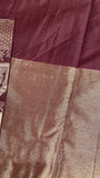 Bridal Semi Tissue Silk Saree (dark gold)