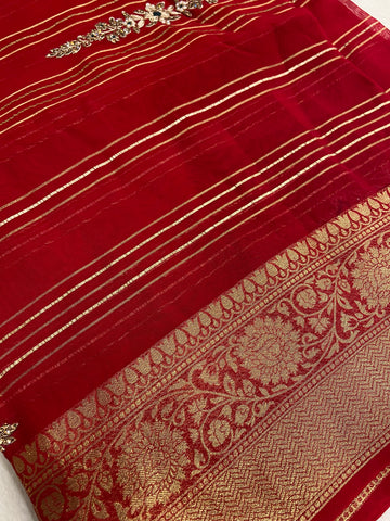 Pure Chinnon Saree