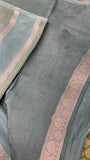Pure Chinnon Dual Tone Saree