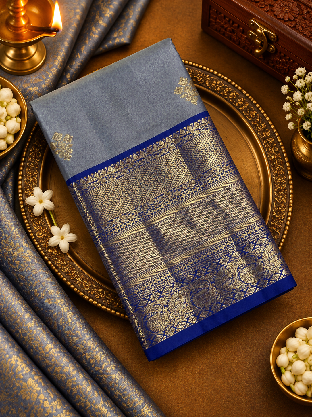 Premium Semi Kanjeevaram Silk Saree - 902182