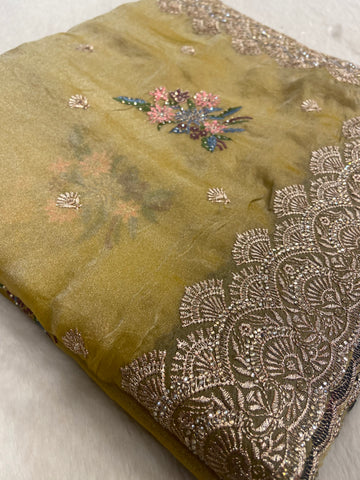 Premium Soft Organza Saree