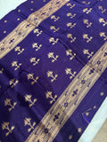 Premium Quality Tussar Saree in Paithani Weaves 💜