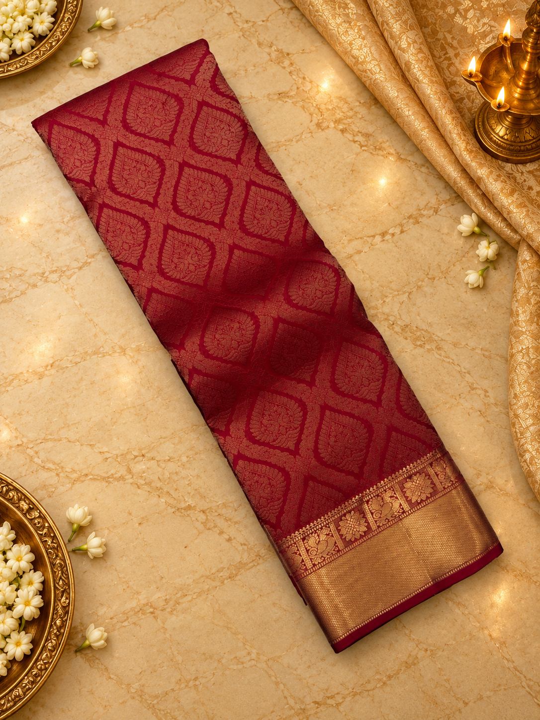 Pure Kanjeevaram Silk Saree- Silk mark certified- PS2391
