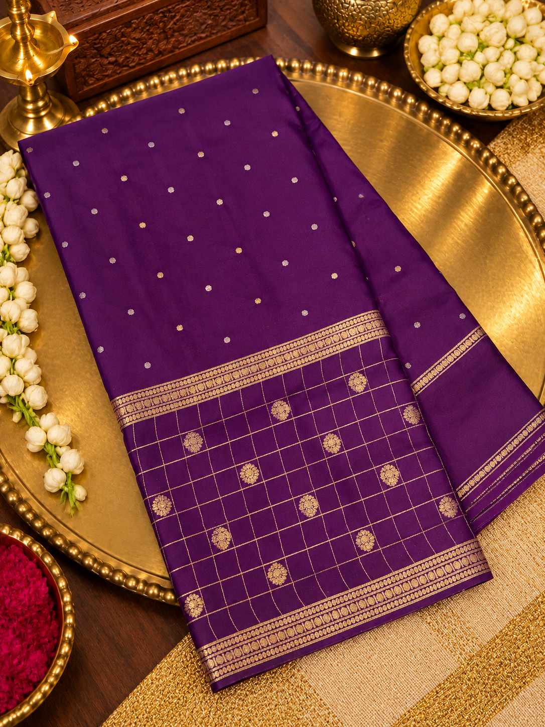 Pure Mix Crepe Mysore Silk Saree - 902912