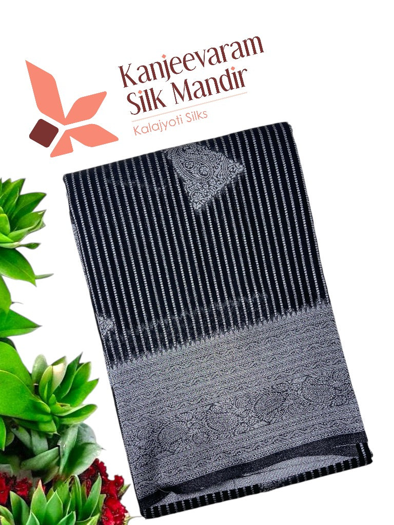 Warm Silk Saree (Black)