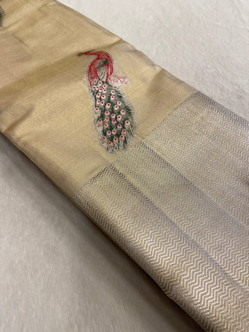 Bridal Semi Tissue Silk Saree