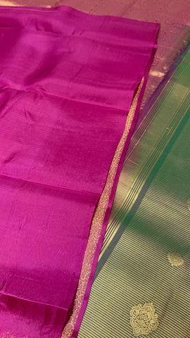 Half Mix Kanjeevaram Silk Saree