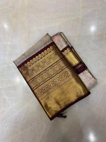 Semi Kanchipuram silk saree🤎✨