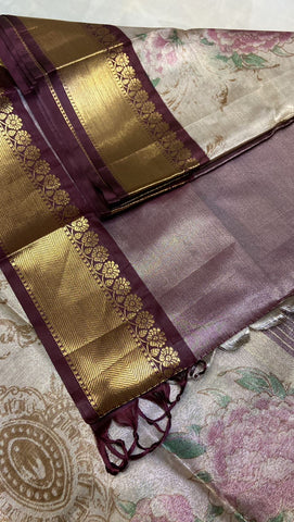 Semi Kanchipuram silk saree🤎✨