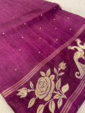 Premium Tassar embroidery Saree