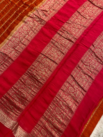Pure wrinkle crepe silk saree