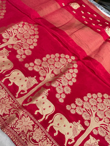 Premium Viscose Silk Saree￼🐂