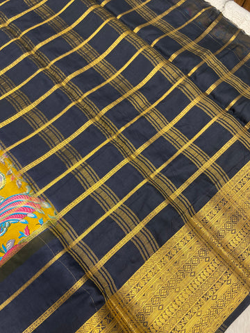 Premium Printed Semi Crepe Mysore Silk Saree