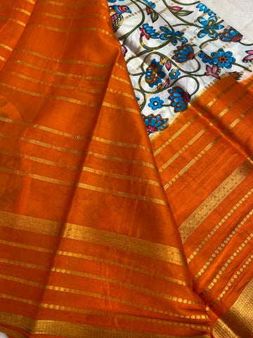 Premium Printed Semi Crepe Mysore Silk Saree