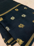 Pure Mix Crepe Mysore Silk Saree(dark) - 902976