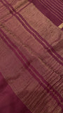 Pure Mix Crepe Mysore Silk Saree(wine) - 902976