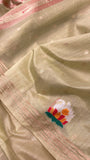 Premium Quality Semi Paithani By Organza Saree💚