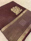 Pure Crepe Chinnon Saree - 902971