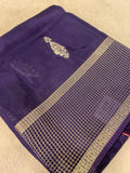 Pure Crepe Chinnon Saree - 902971