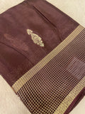 Pure Crepe Chinnon Saree - 902971