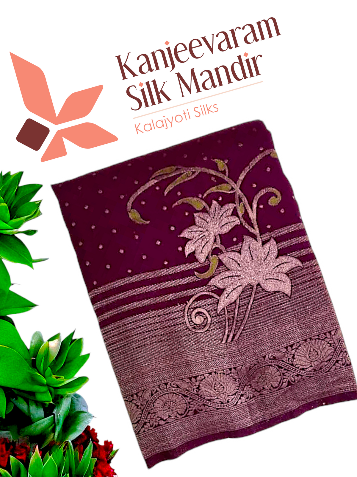 Premium Soft Georgette With Meenakari Design