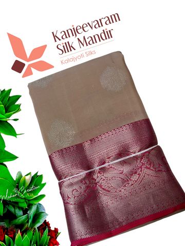 Half mix Kanjeevaram silk saree