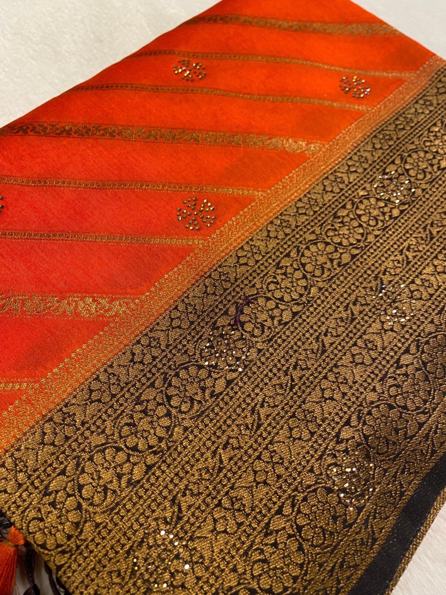 Assam Silk With Stone Work Saree✨ - Kanjeevaram Silk Mandir