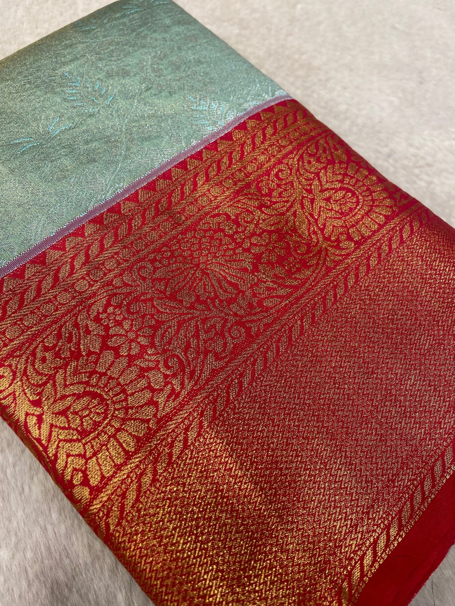 Bridal Semi Kanchipuram Silk Saree - Kanjeevaram Silk Mandir