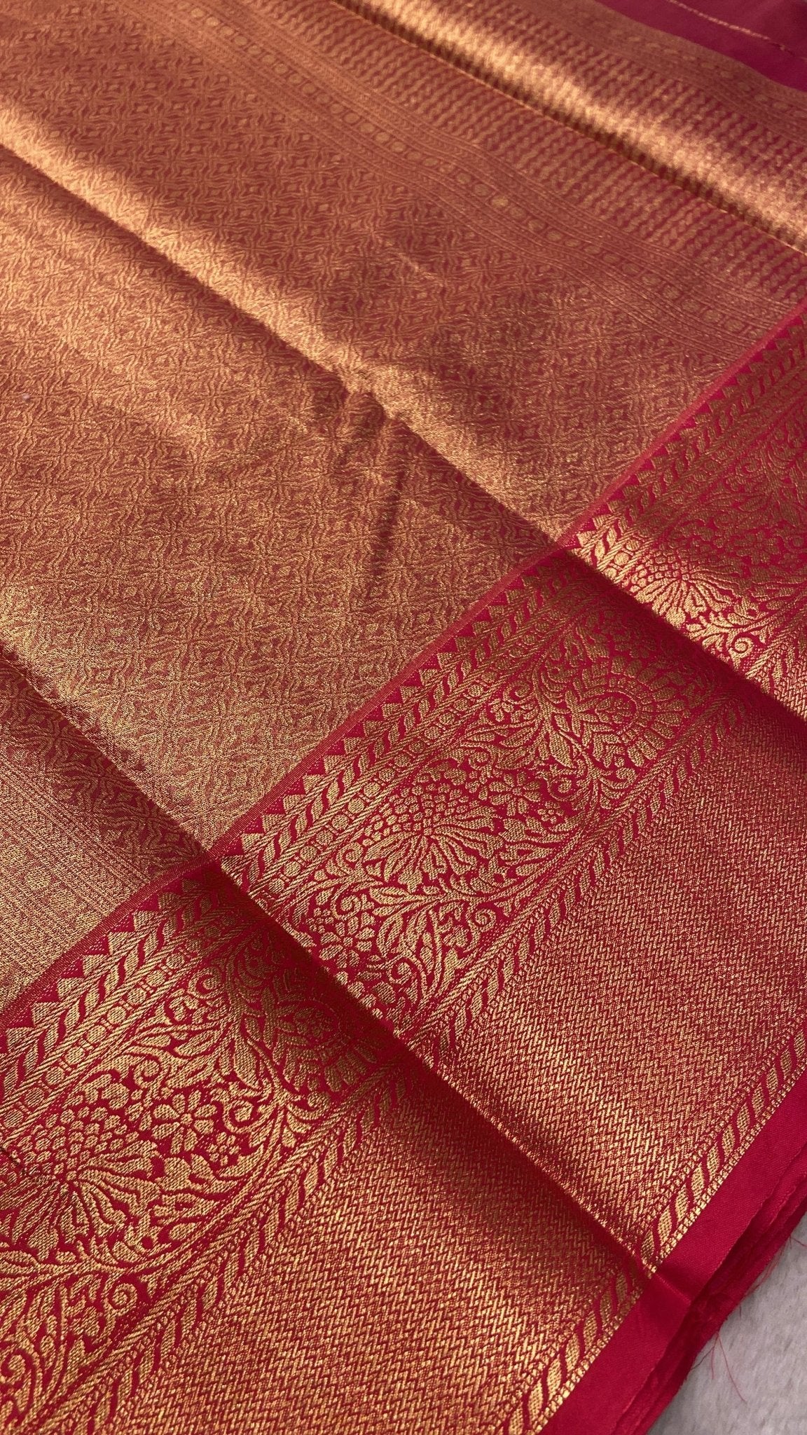 Bridal Semi Kanchipuram Silk Saree - Kanjeevaram Silk Mandir