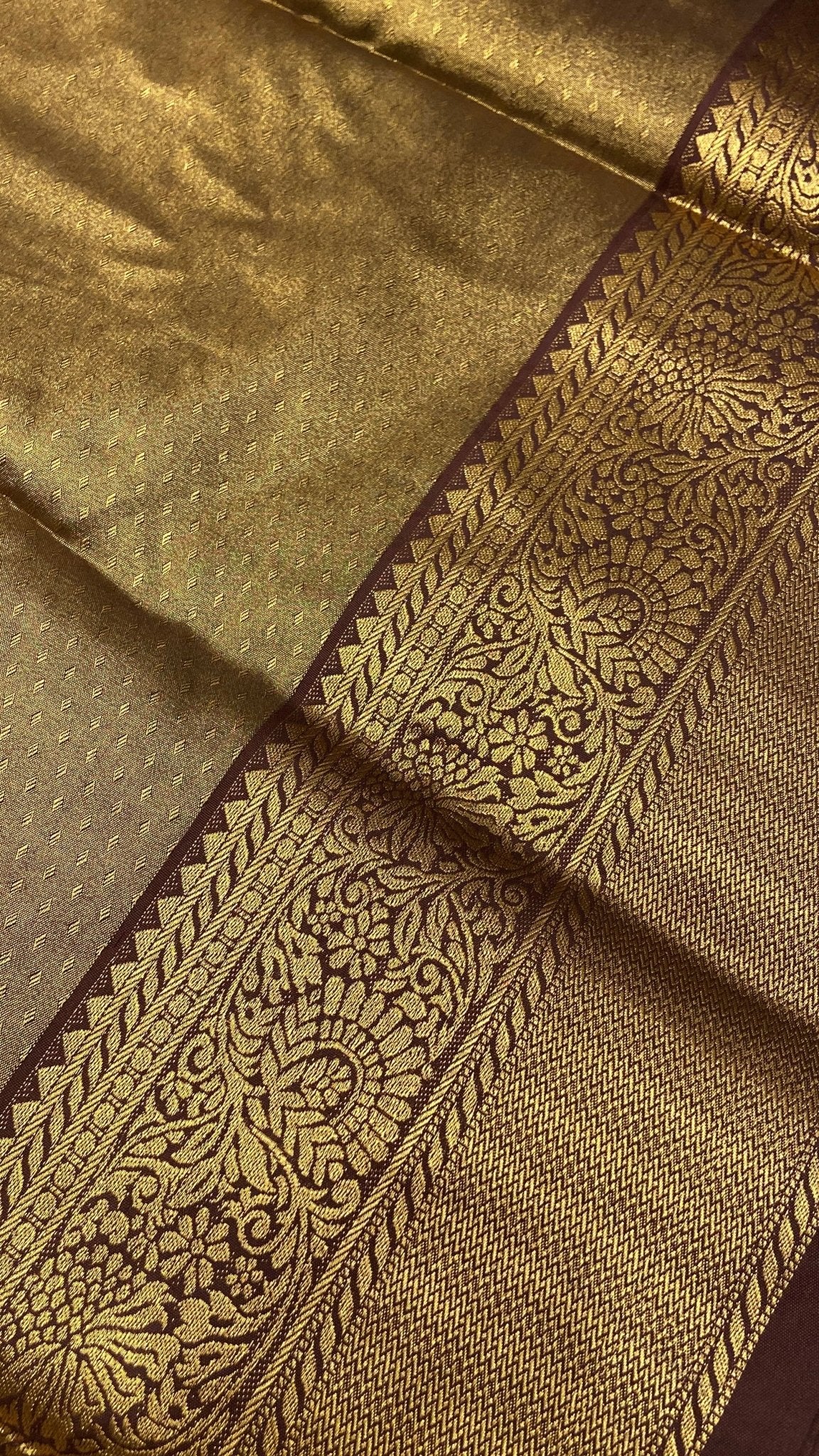 Bridal Semi Kanchipuram Silk Saree - Kanjeevaram Silk Mandir