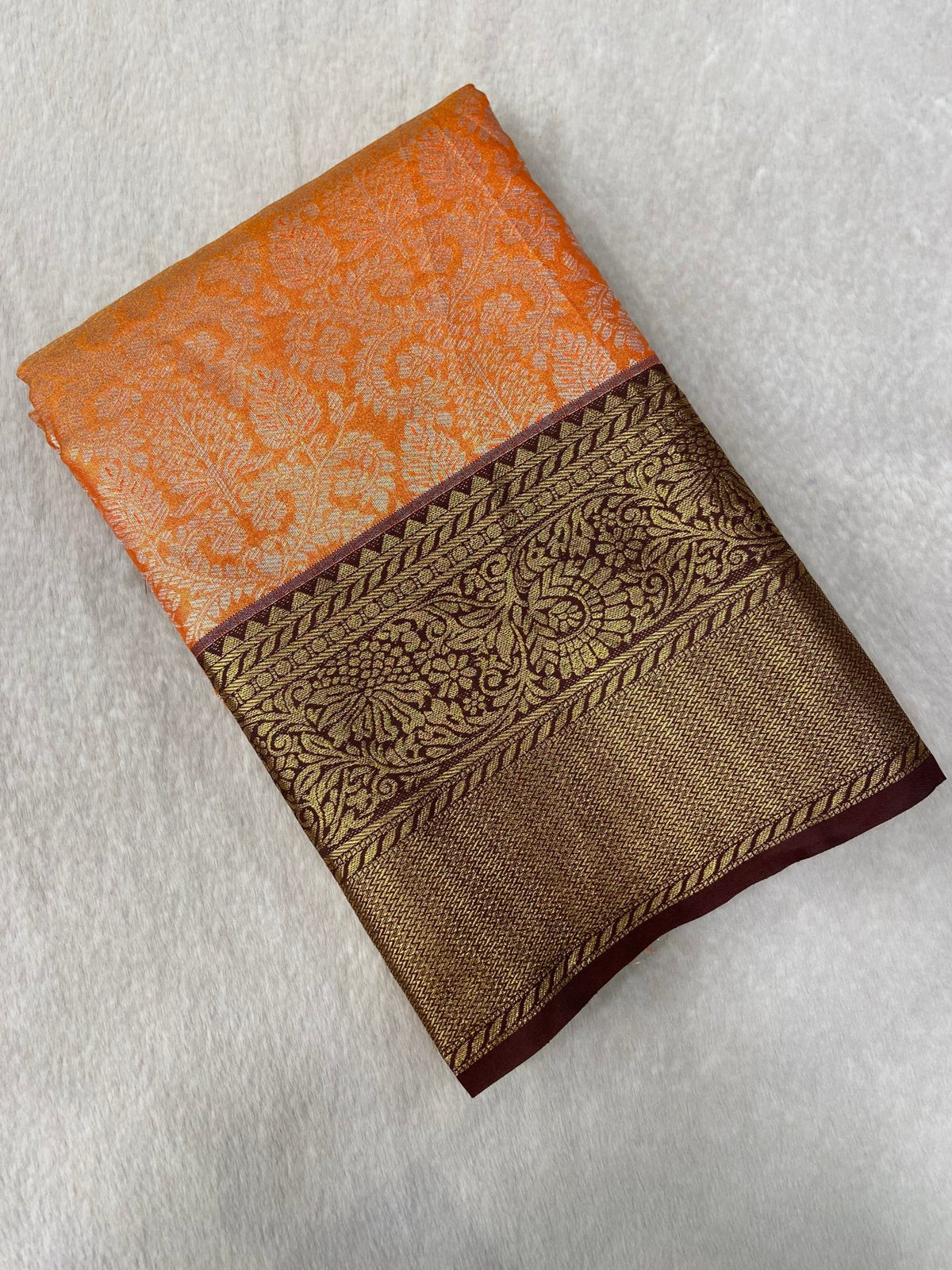 Bridal Semi Kanchipuram Silk Saree - Kanjeevaram Silk Mandir