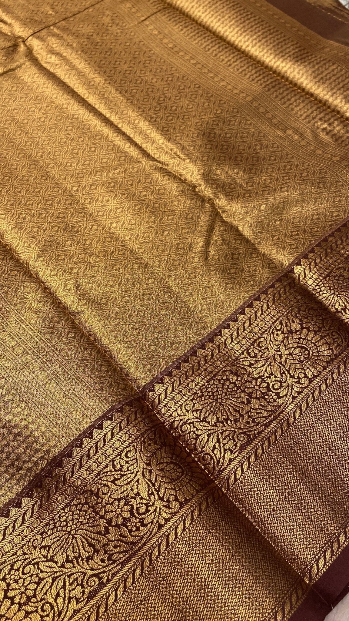 Bridal Semi Kanchipuram Silk Saree - Kanjeevaram Silk Mandir