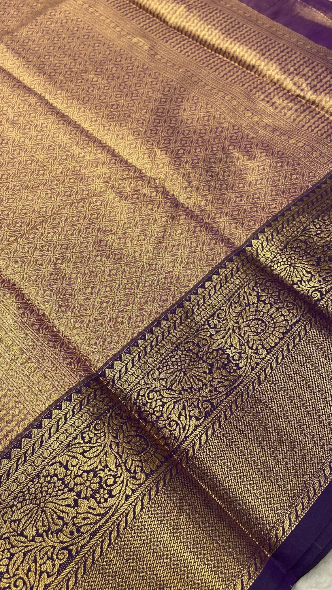 Bridal Semi Kanchipuram Silk Saree - Kanjeevaram Silk Mandir