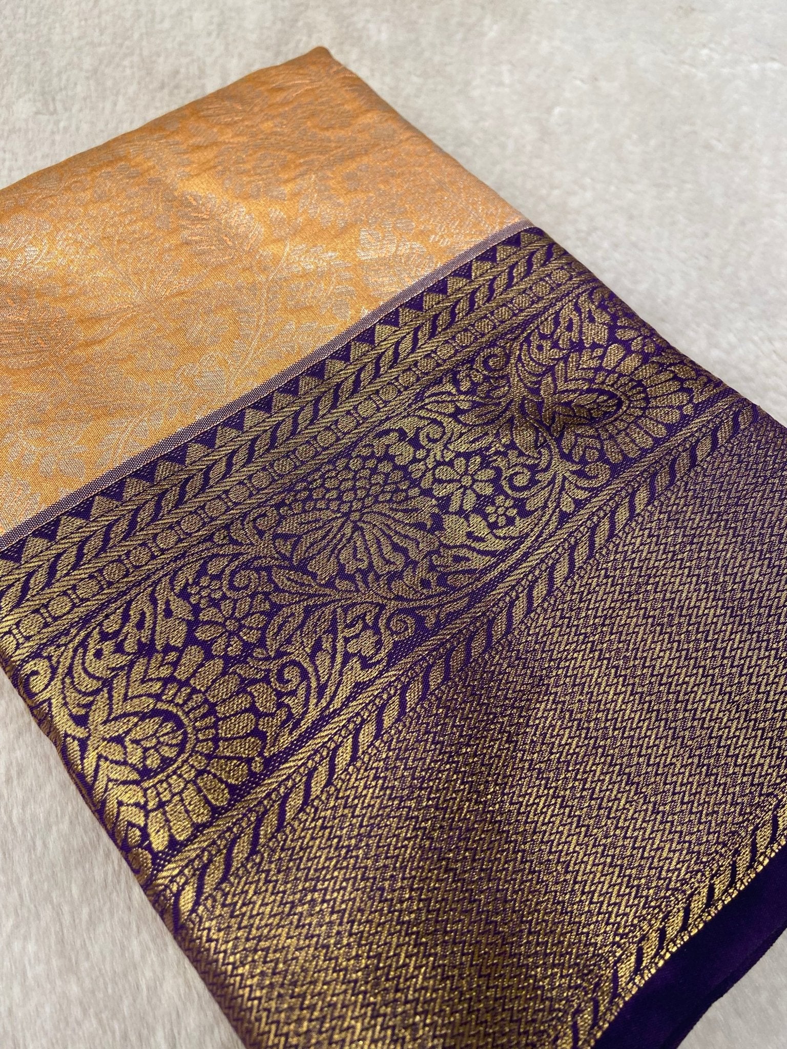 Bridal Semi Kanchipuram Silk Saree - Kanjeevaram Silk Mandir