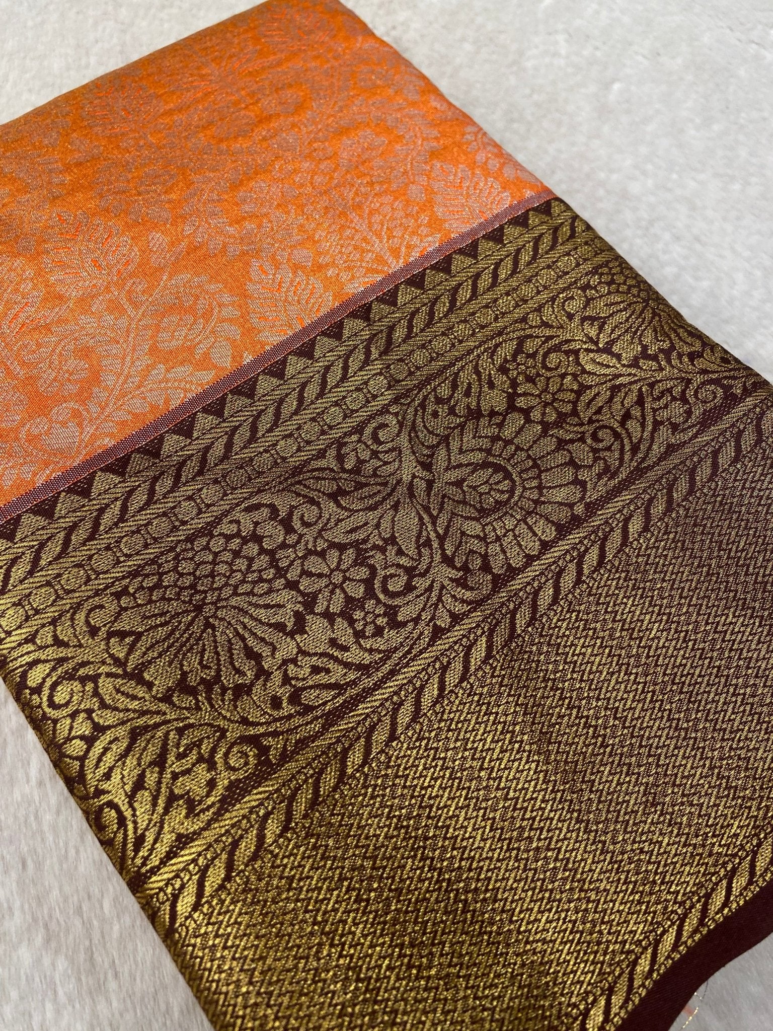 Bridal Semi Kanchipuram Silk Saree - Kanjeevaram Silk Mandir