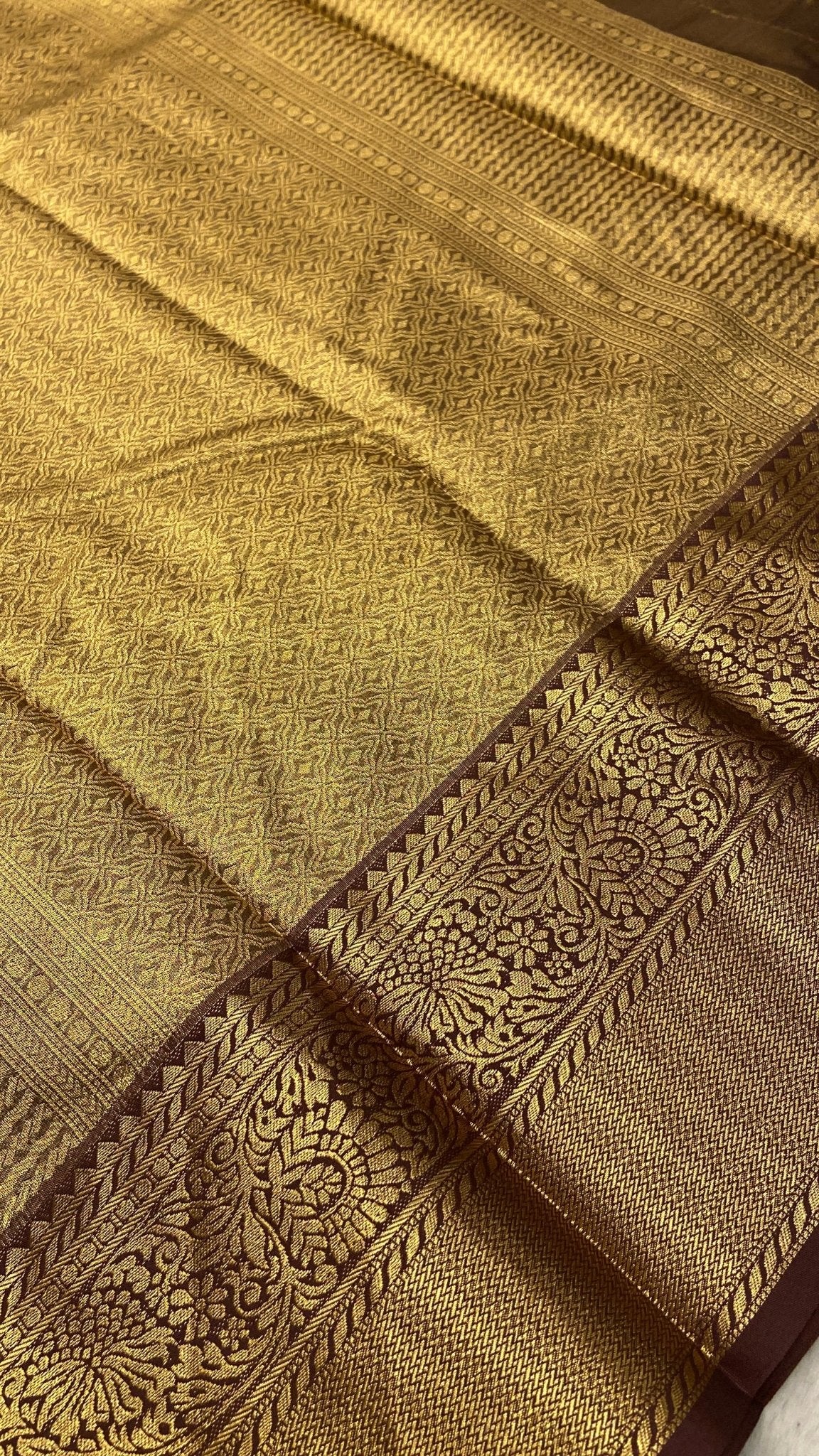 Bridal Semi Kanchipuram Silk Saree - Kanjeevaram Silk Mandir