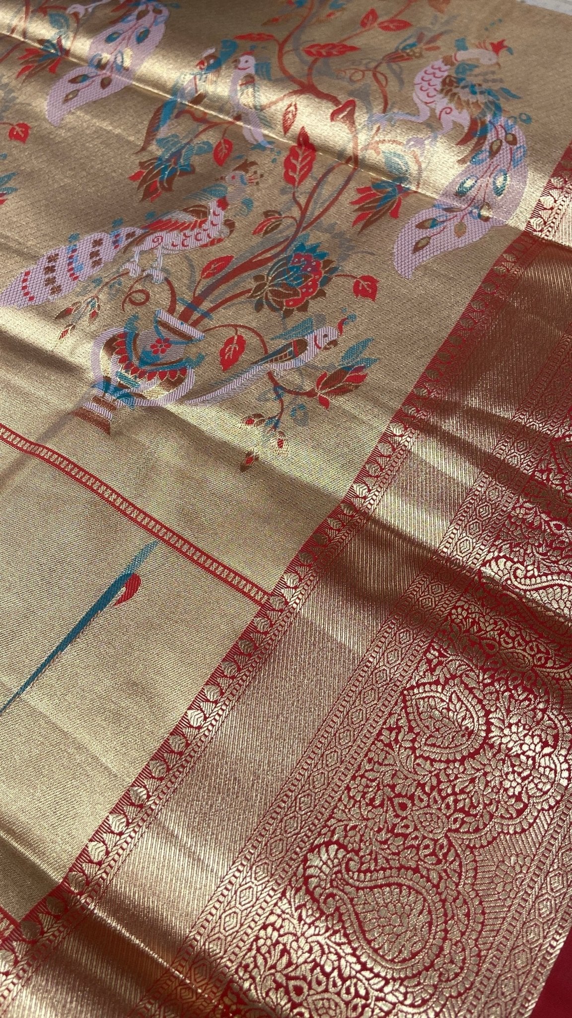 Bridal Semi Tissue Silk Saree - Kanjeevaram Silk Mandir