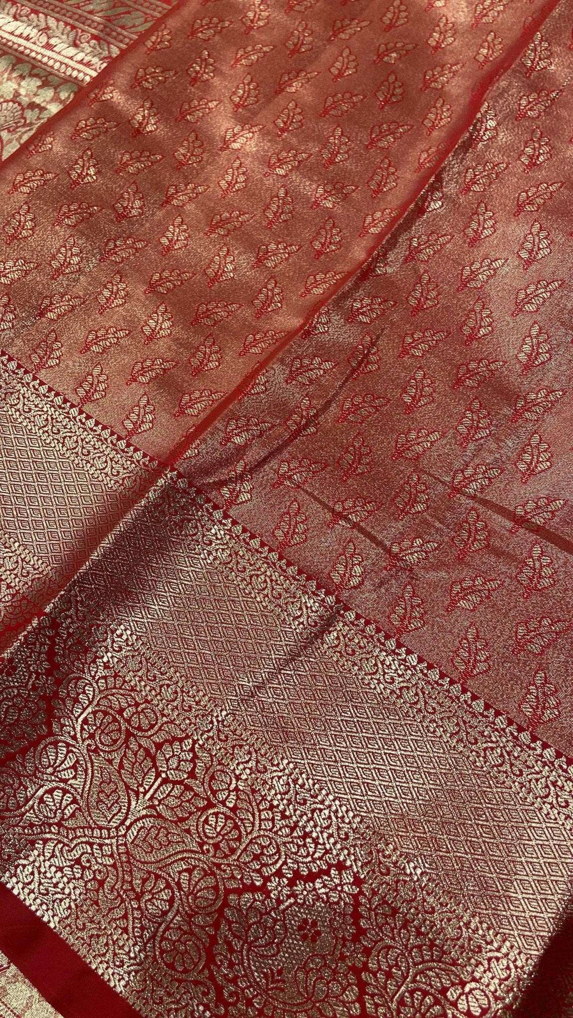 Bridal Semi Tissue Silk Saree - Kanjeevaram Silk Mandir