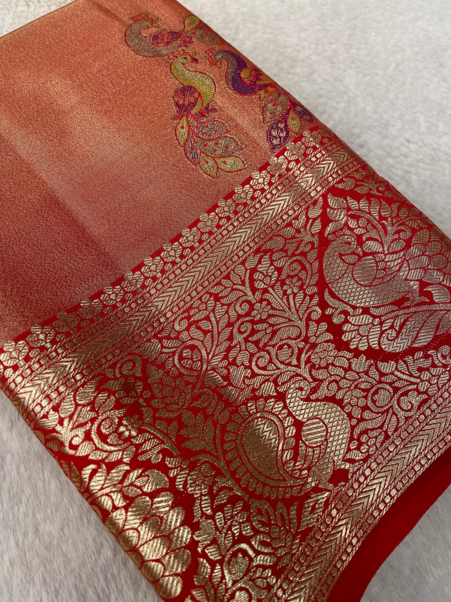 Bridal Semi Tissue Silk Saree - Kanjeevaram Silk Mandir